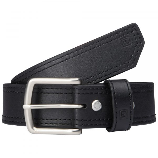 1.5″ ARC LEATHER BELT – Black