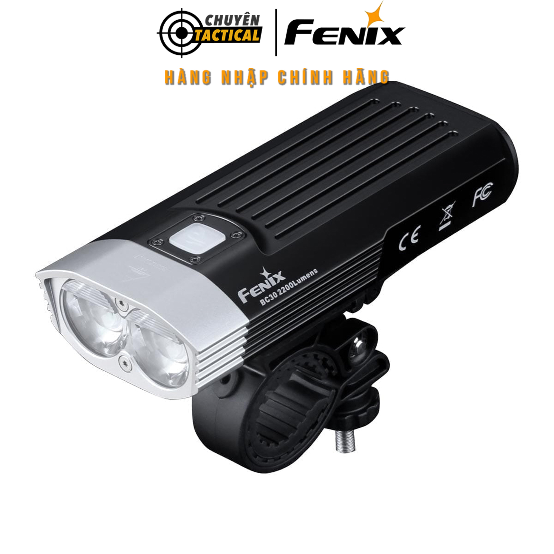 Đèn pin xe đạp FENIX – BC30 V2.0 – 2200 lumens