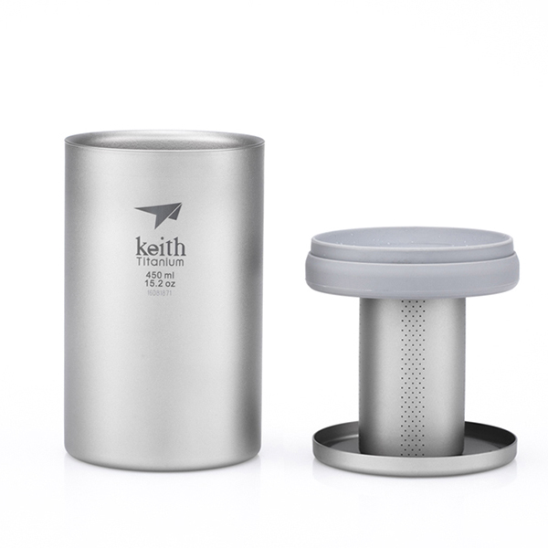 KEITH TI3521_G – BỘ CA TITANIUM HAI LỚP FILTER TRÀ VĂN PHÒNG