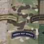 DEEDS NOT WORDS MORALE PATCH