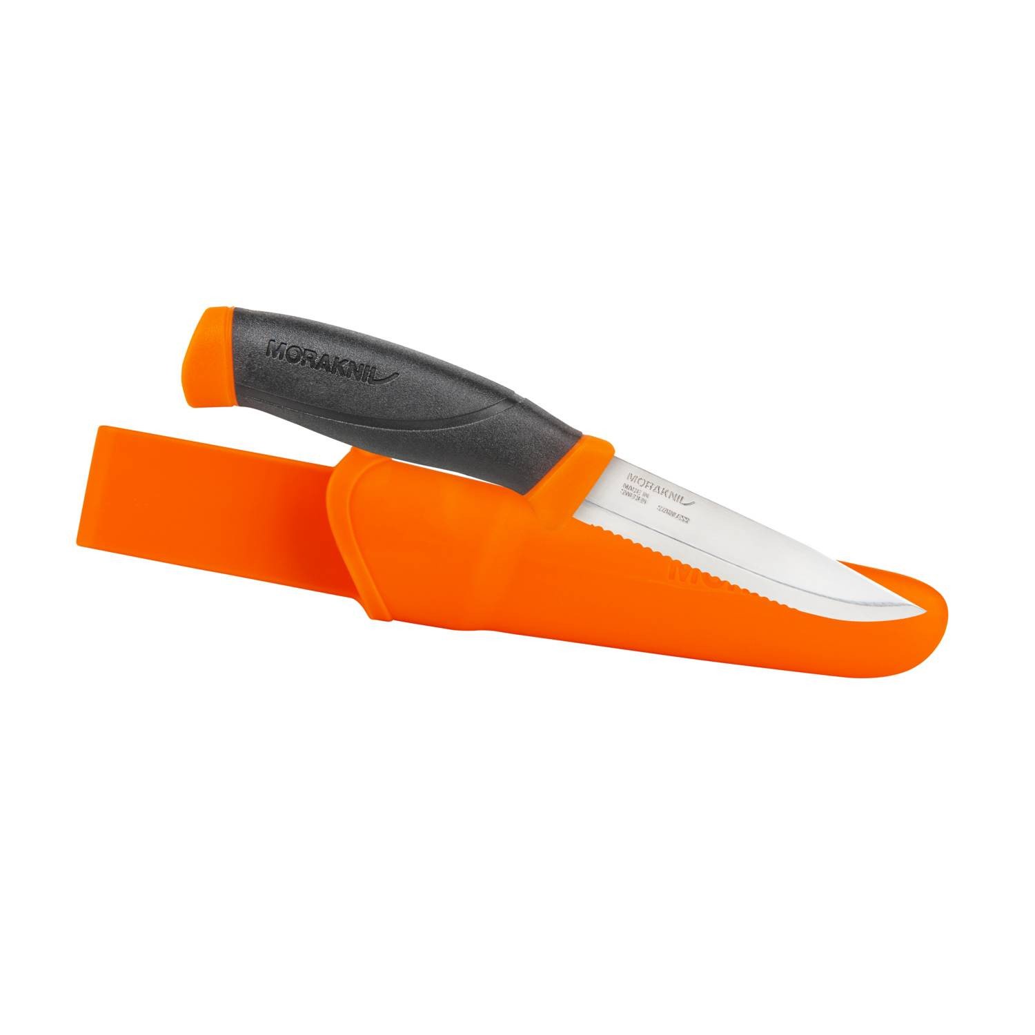 Morakniv® Companion F Serrated – Stainless Steel – Orange (ID 11829)