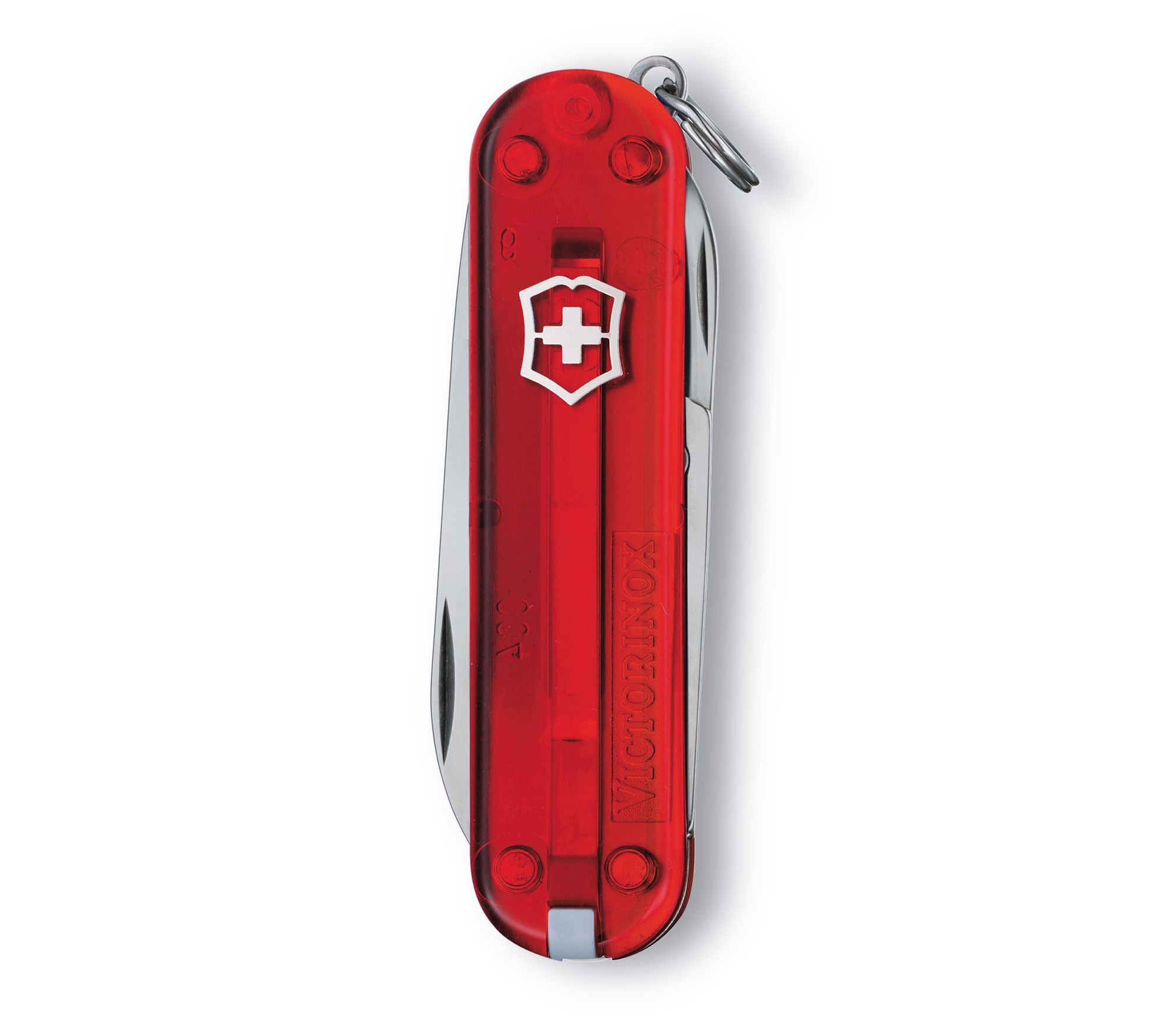 Pocket knife CLASSIS SD, red translucent, Skai case