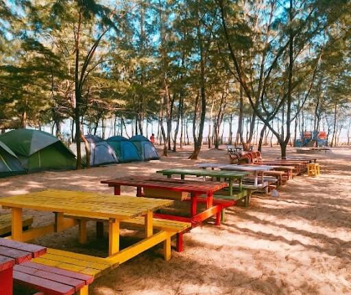 cắm trại ở Vũng Tàu