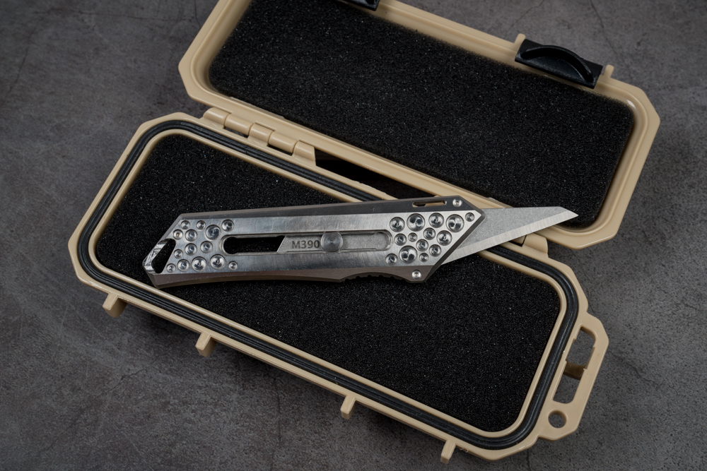 Tacray – Titanium Utility Knife – Lưỡi Thép Không Gỉ 9Cr18Mov