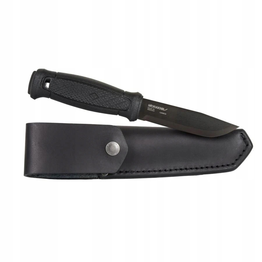 Morakniv® Garberg Black C (Leather Sheath) – Carbon Steel – Black (ID 13100)