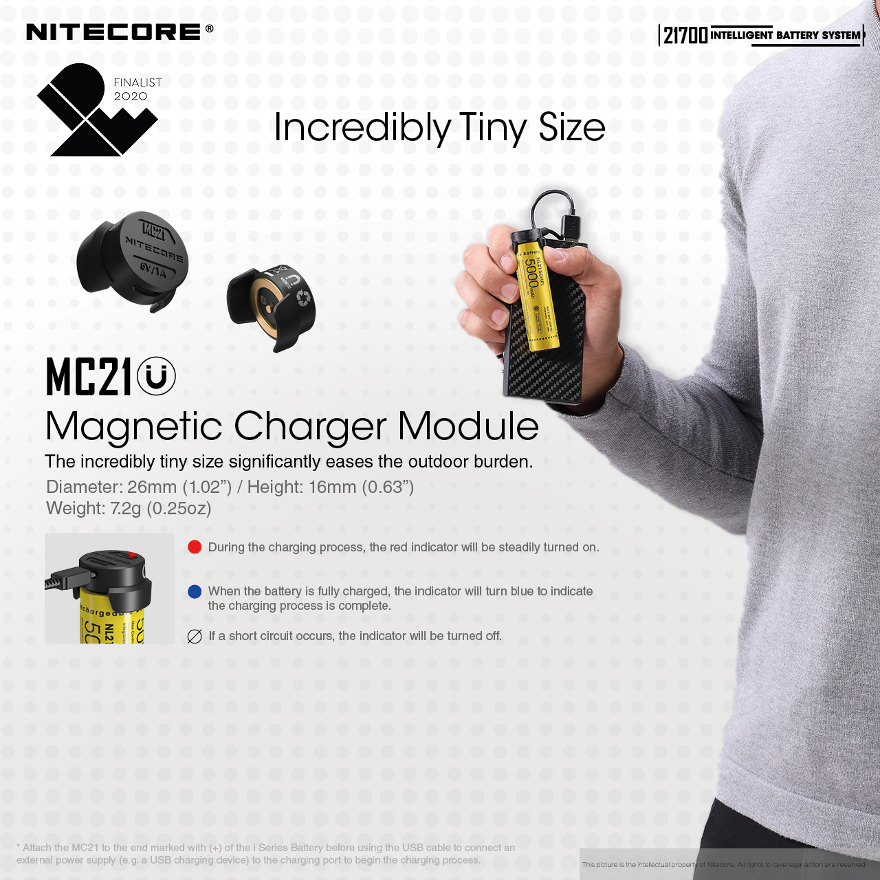 NiteCore 21700 Intelligent Battery System