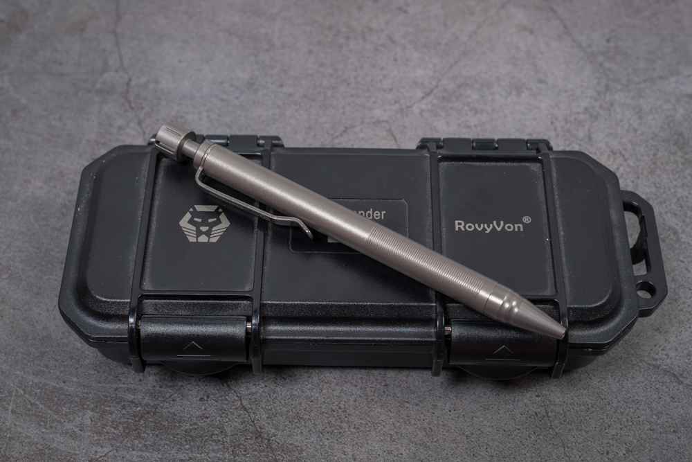 Bút Titanium – RovyVon Commander C20 Tactical Pen (Thân Trơn Satin)