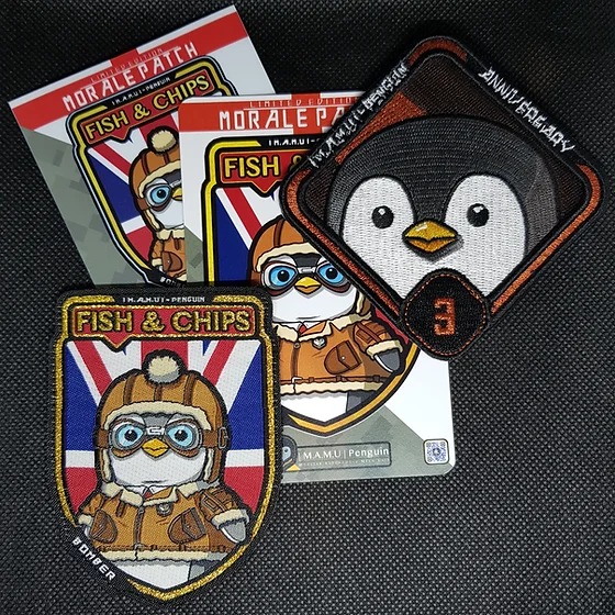 |M.A.M.U| – Penguin Fish and Chips Limited Edition Patch Set