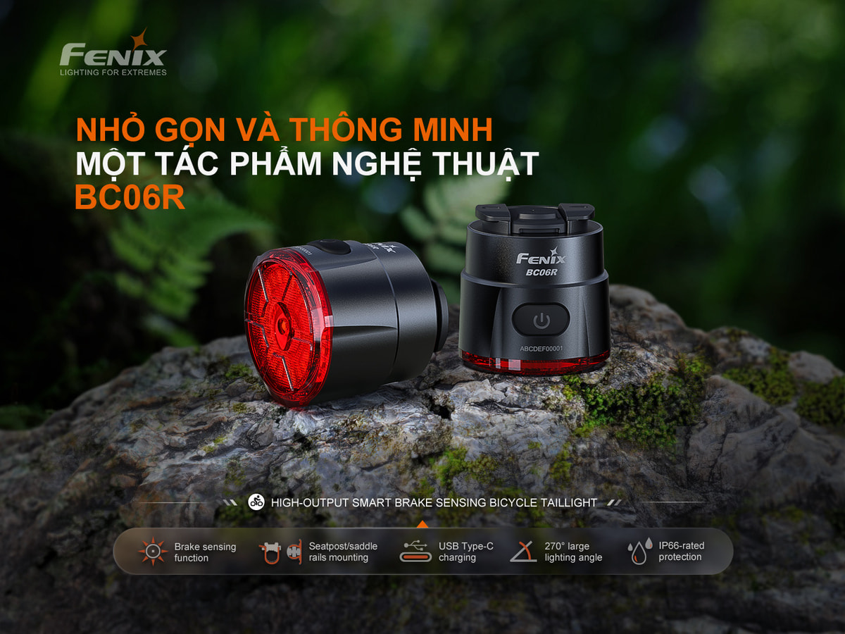 Den pin xe dap Fenix BC06