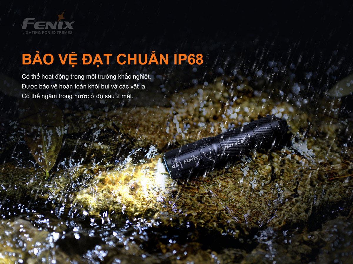 Den pin moc khoa Fenix E01 V2.0