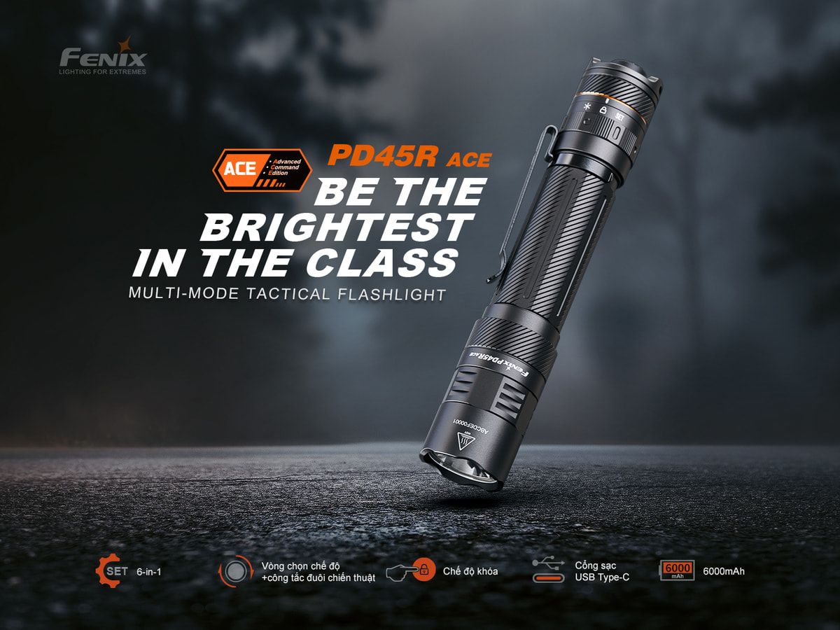 Den pin tac chien Fenix PD45R ACE