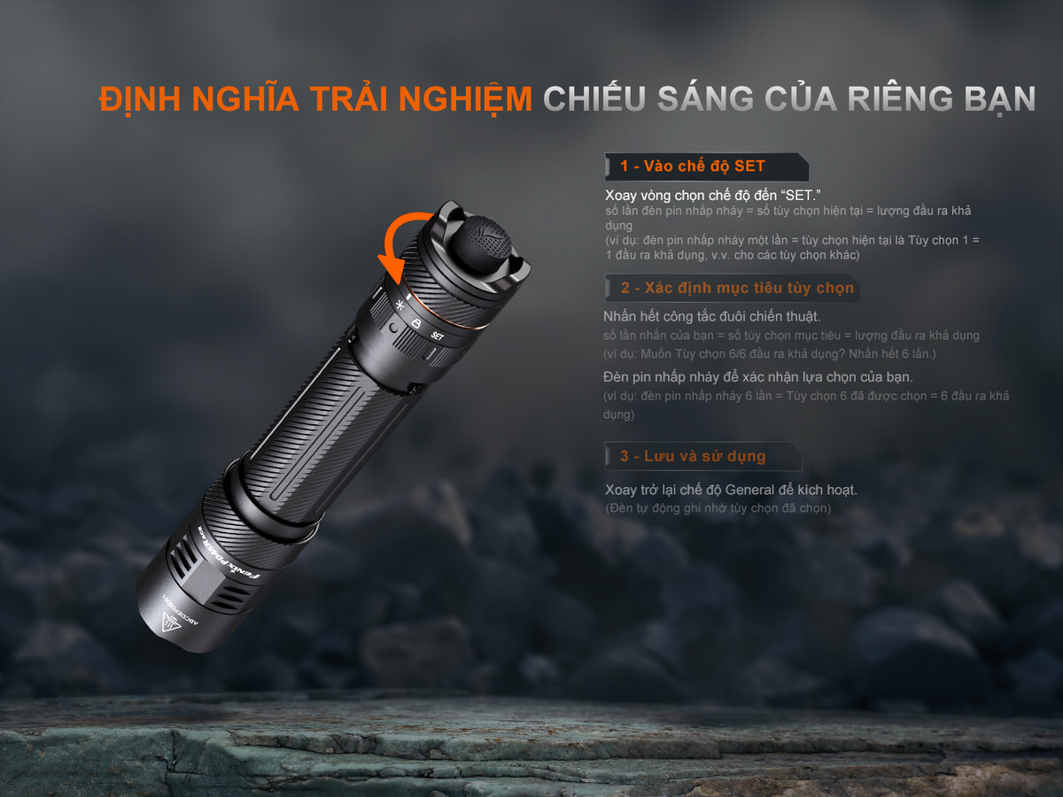 Den pin tac chien Fenix PD45R ACE