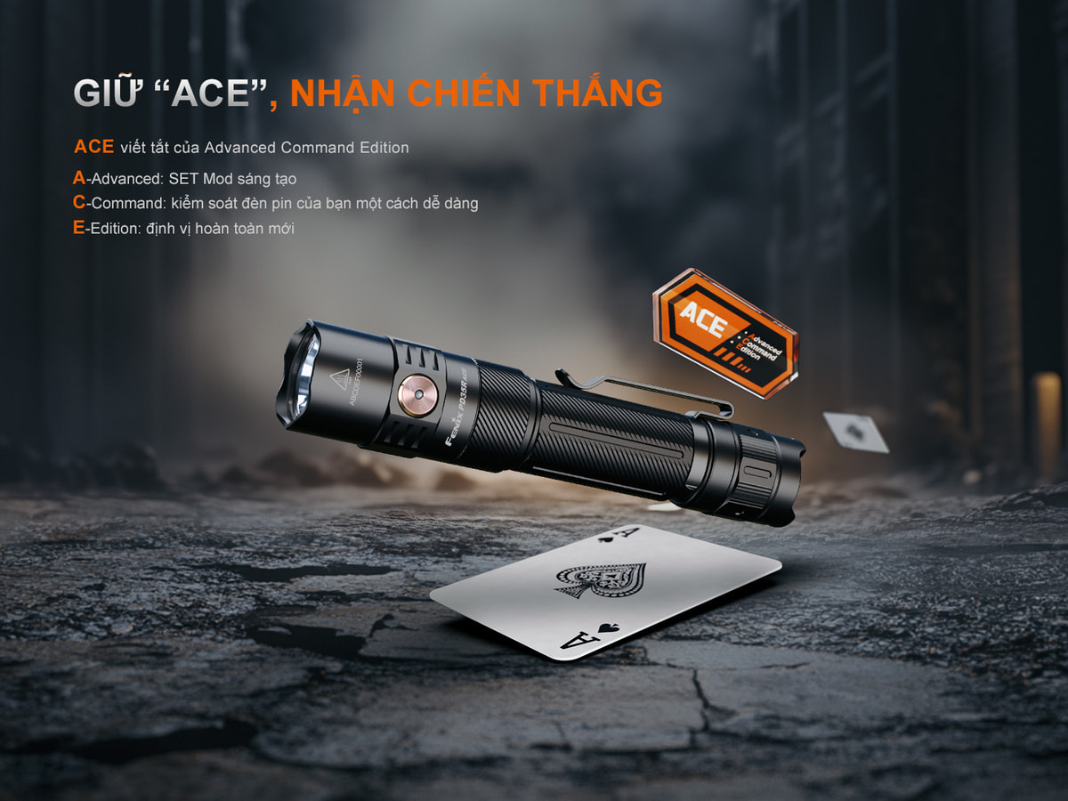 Den pin tac chien Fenix PD35R ACE