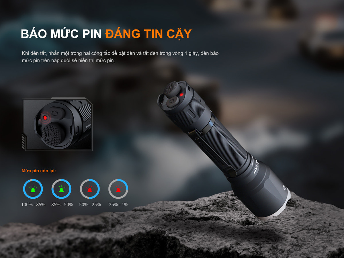 Den pin tac chien Fenix TK17