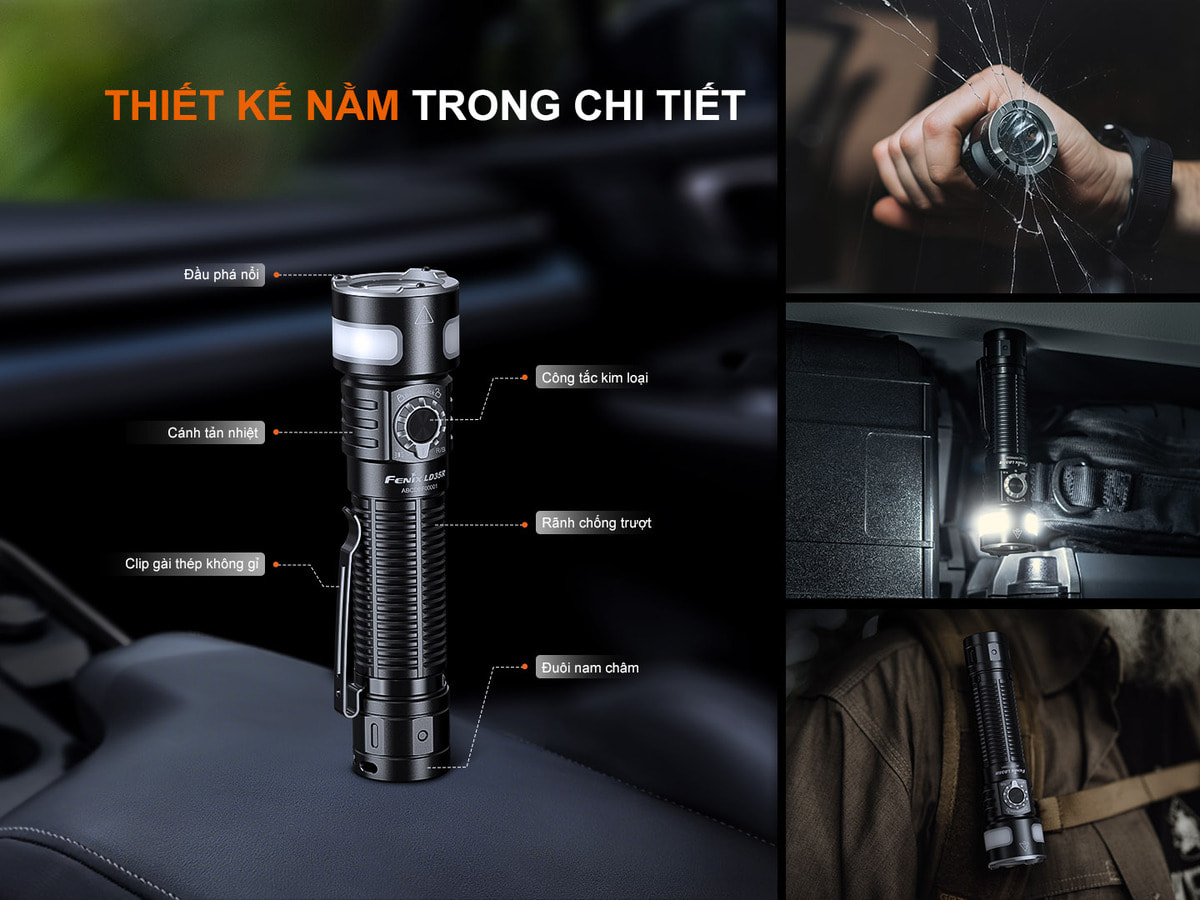 Den pin cam tay Fenix LD35R