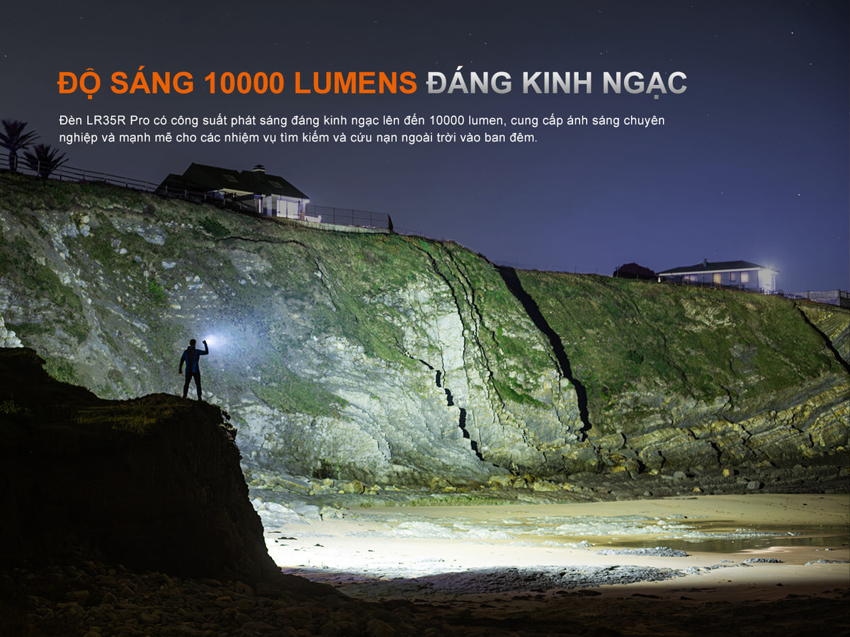 Den pin sieu sang Fenix LR35R Pro