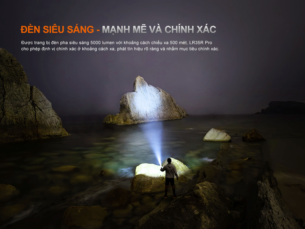 Den pin sieu sang Fenix LR35R Pro