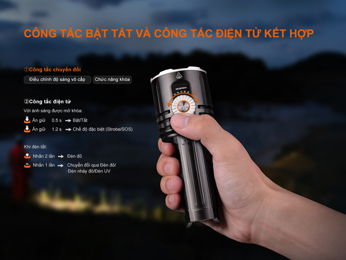 Den pin sieu sang Fenix LR35R Pro