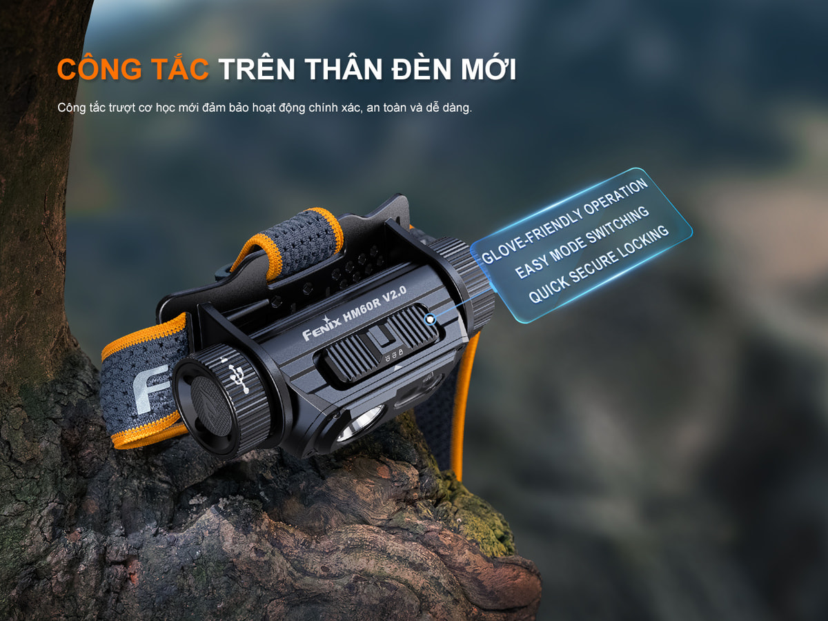 Den pin doi dau Fenix HM60R V2.0