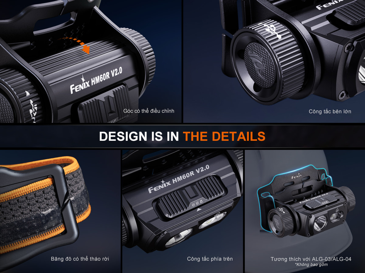 Den pin doi dau Fenix HM60R V2.0