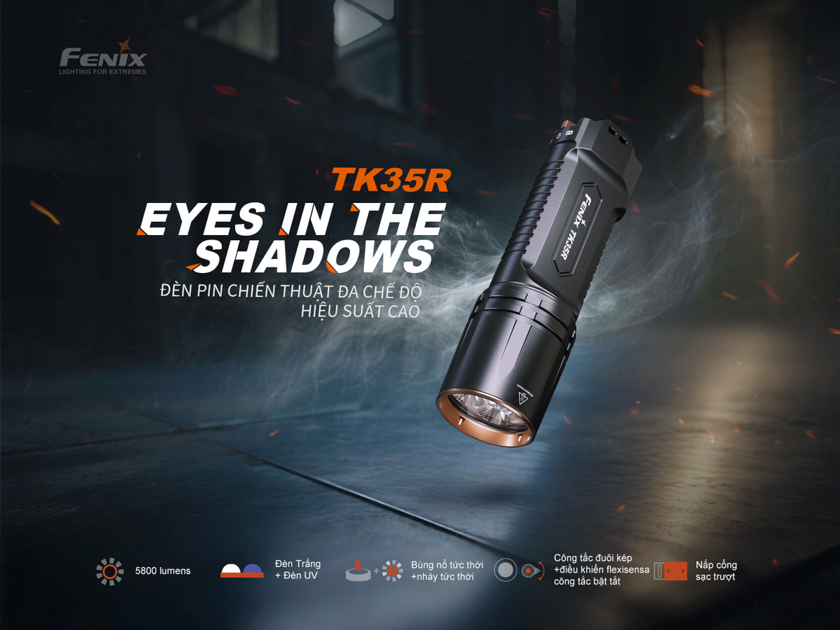 Đèn Pin Fenix Tác Chiến TK35R 1 Fenix TK35R E 01 copy Chuyentactical.com