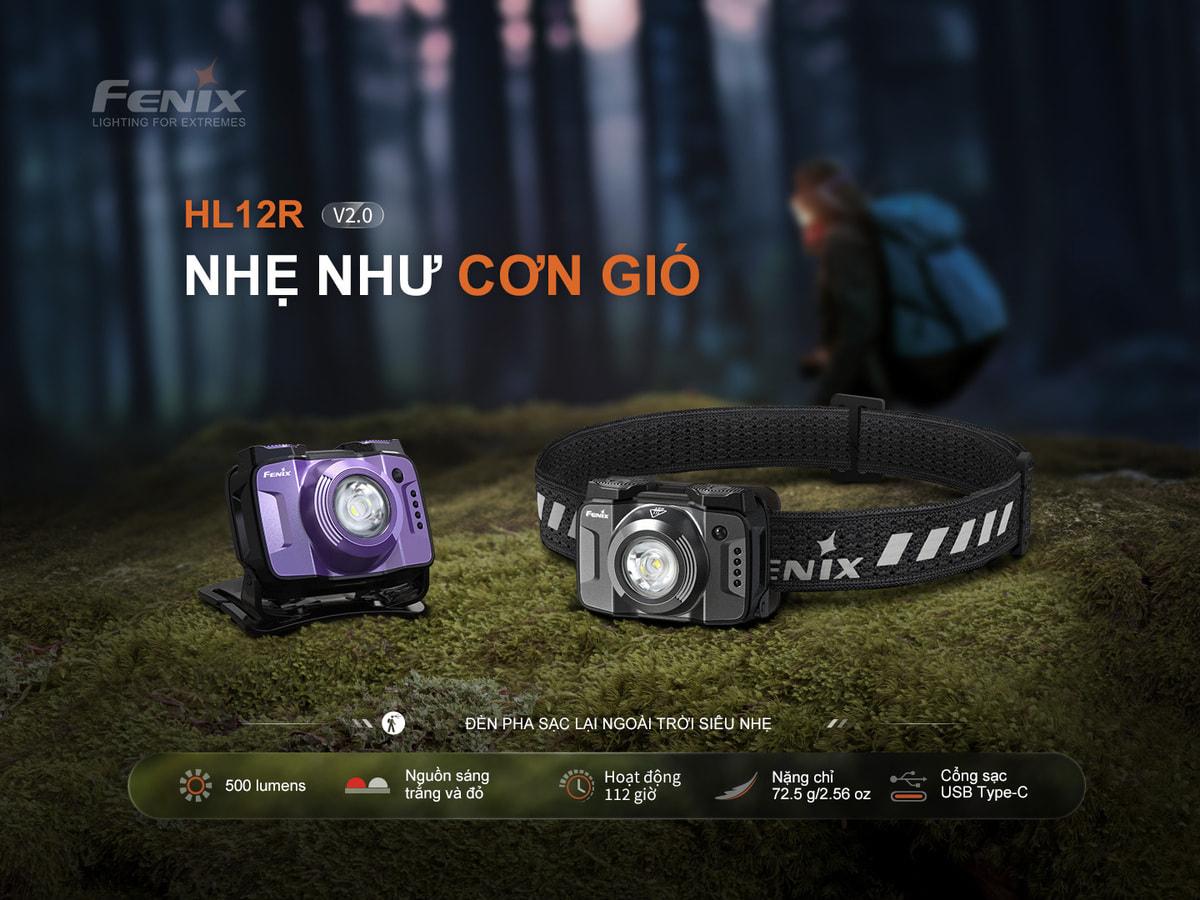 Đèn Pin Fenix HP12R-T 1 HL12R V2.0 E P1 copy Chuyentactical.com