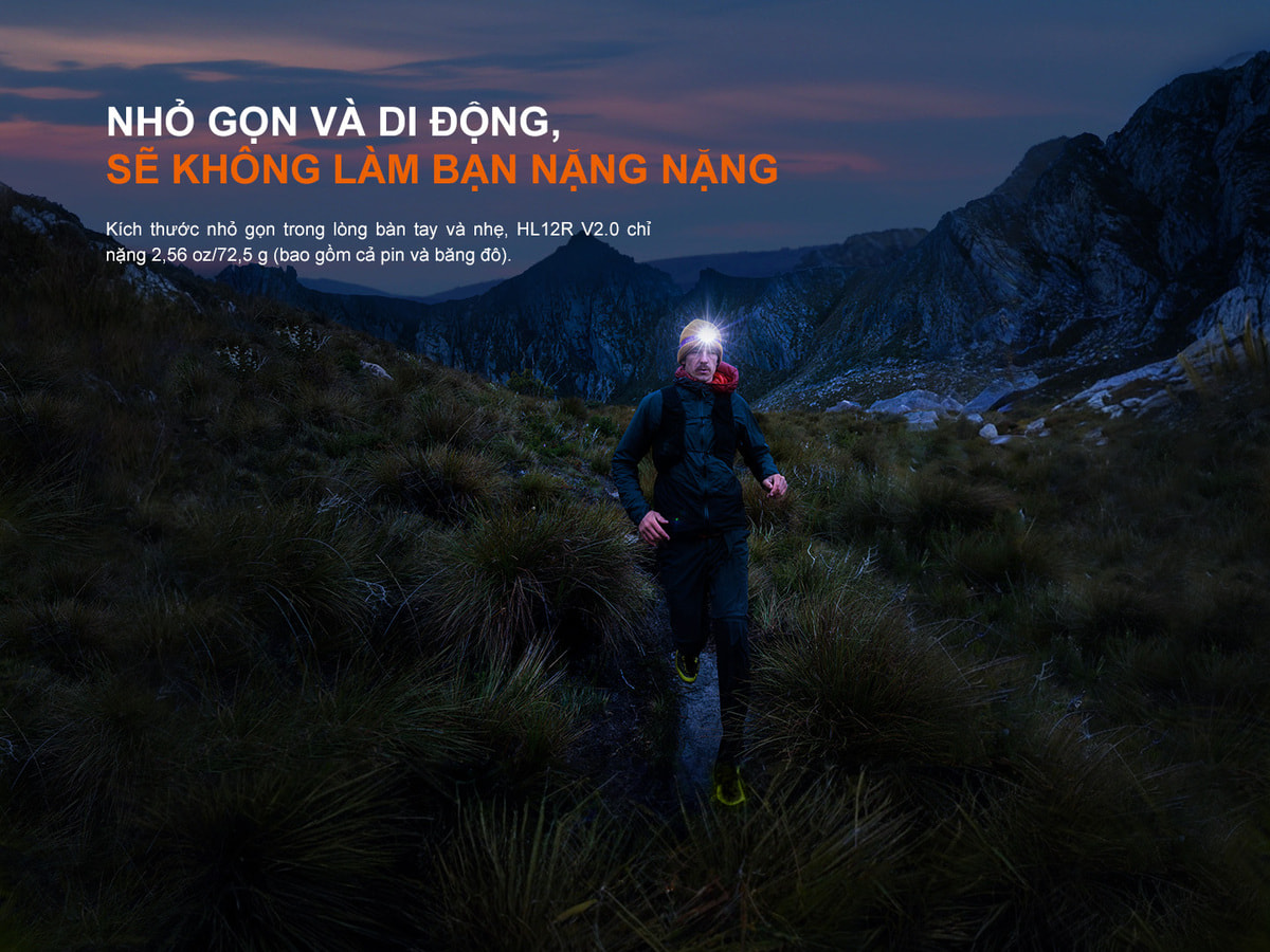 Đèn Pin Fenix HP12R-T 3 HL12R V2.0 E P3 copy Chuyentactical.com