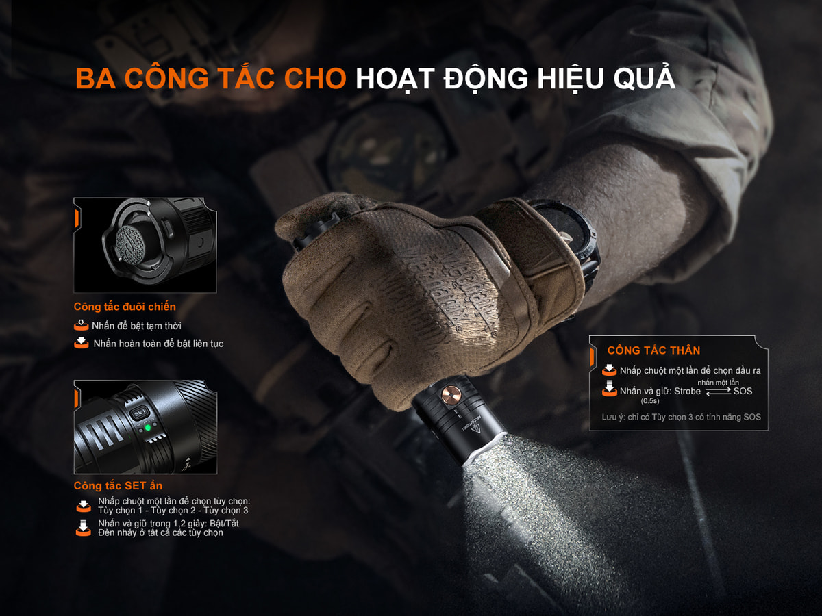 Đèn Pin Fenix PD36R ACE 7 PD36R ACE E 07 copy Chuyentactical.com