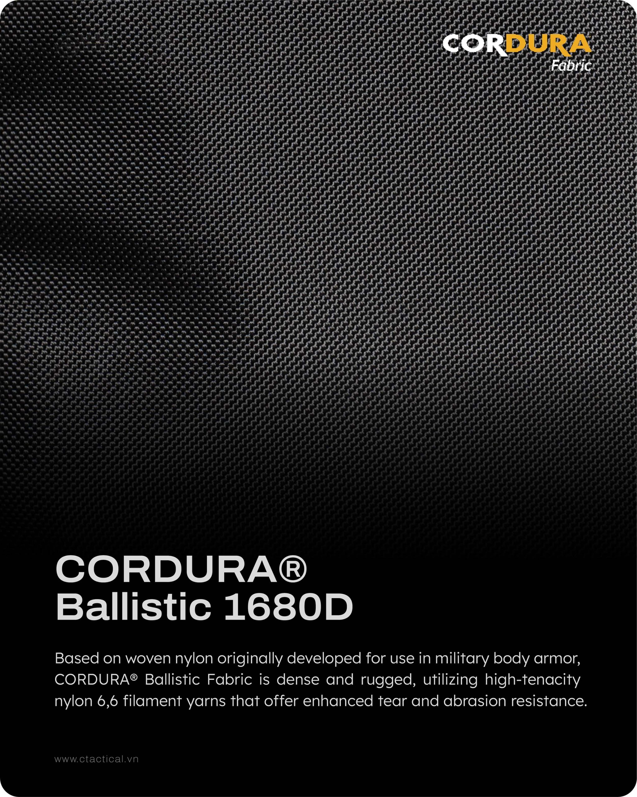 Balo CT21 V3.0 The Bunker 2025 - Bền hơn nữa! Tại sao không? 6 cordura Ballistic 1680D scaled 1