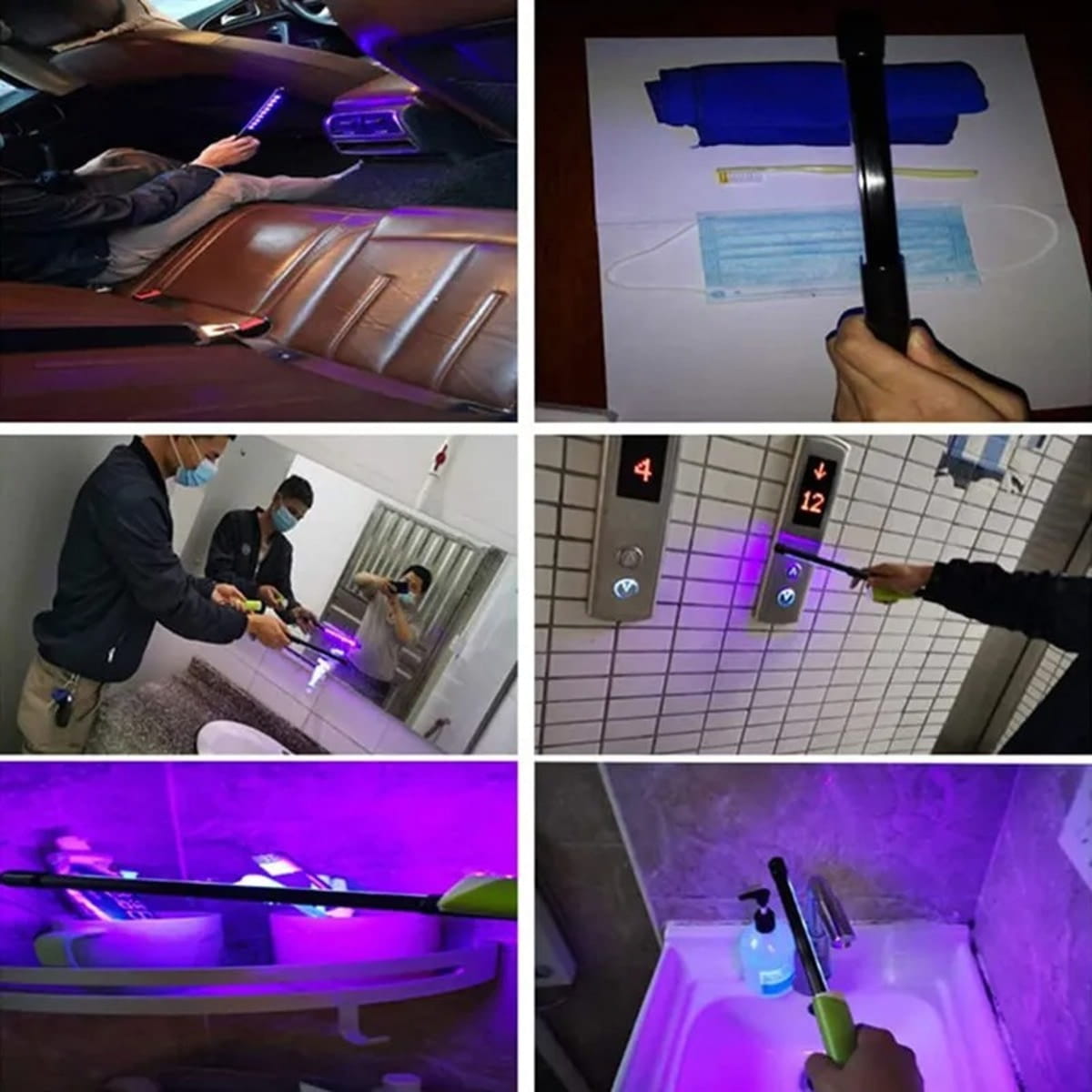 Đèn pin UV có thể giúp phát hiện dấu vết trên các bề mặt. Đèn pin UV có thể giúp phát hiện dấu vết trên các bề mặt.