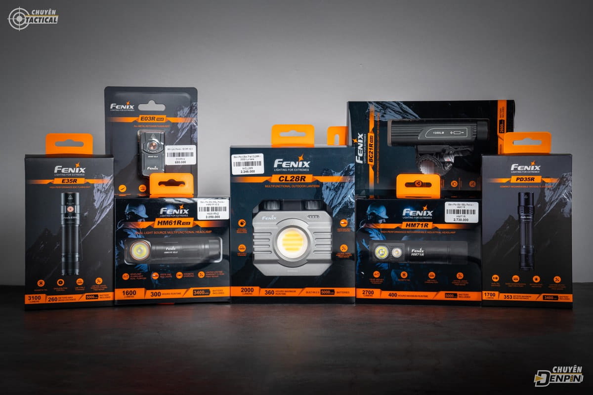 Hình ảnh bộ sưu tập đèn pin Fenix Hình ảnh bộ sưu tập đèn pin Fenix