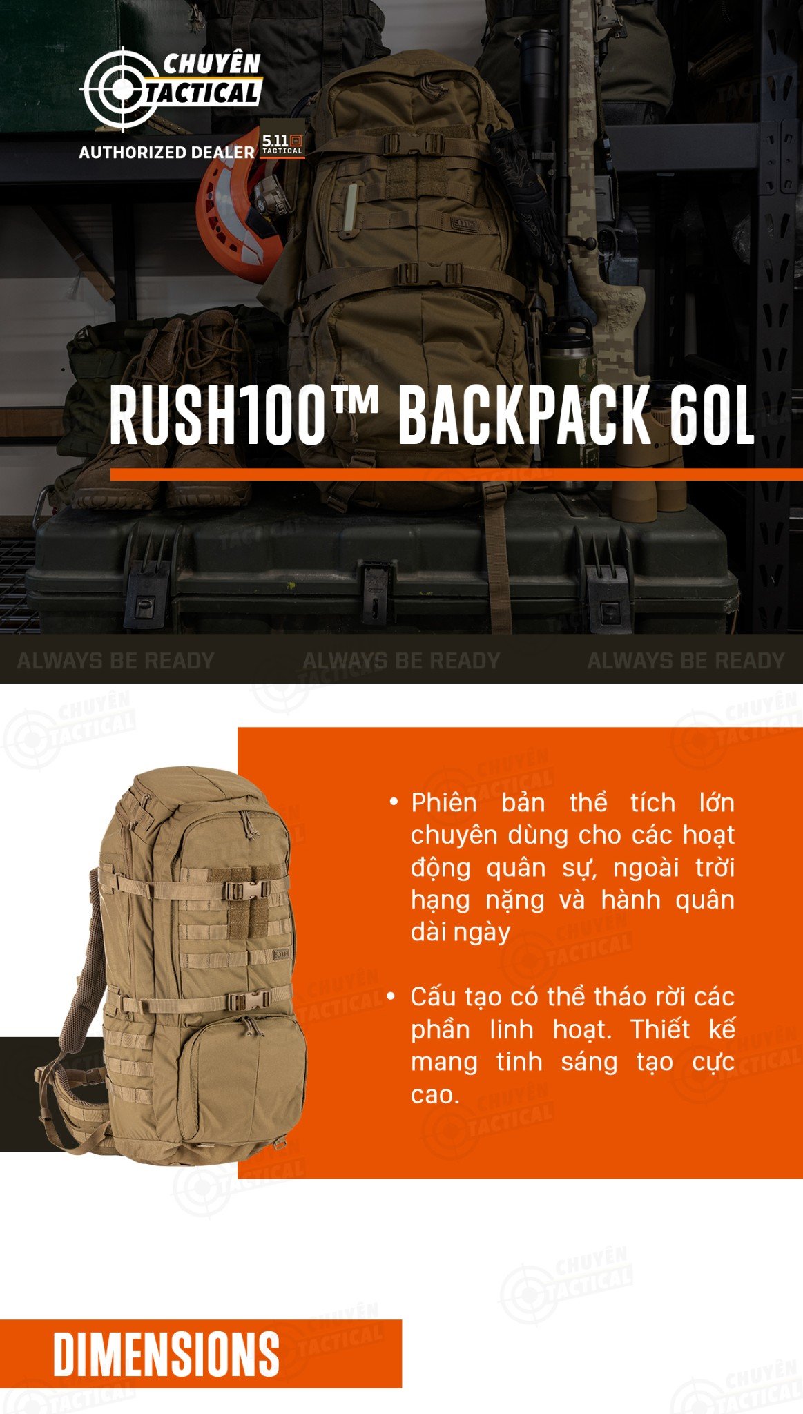 5.11 Tactical RUSH100™ 1 5 rush100backpack ngochoa lorikeet watermark 01