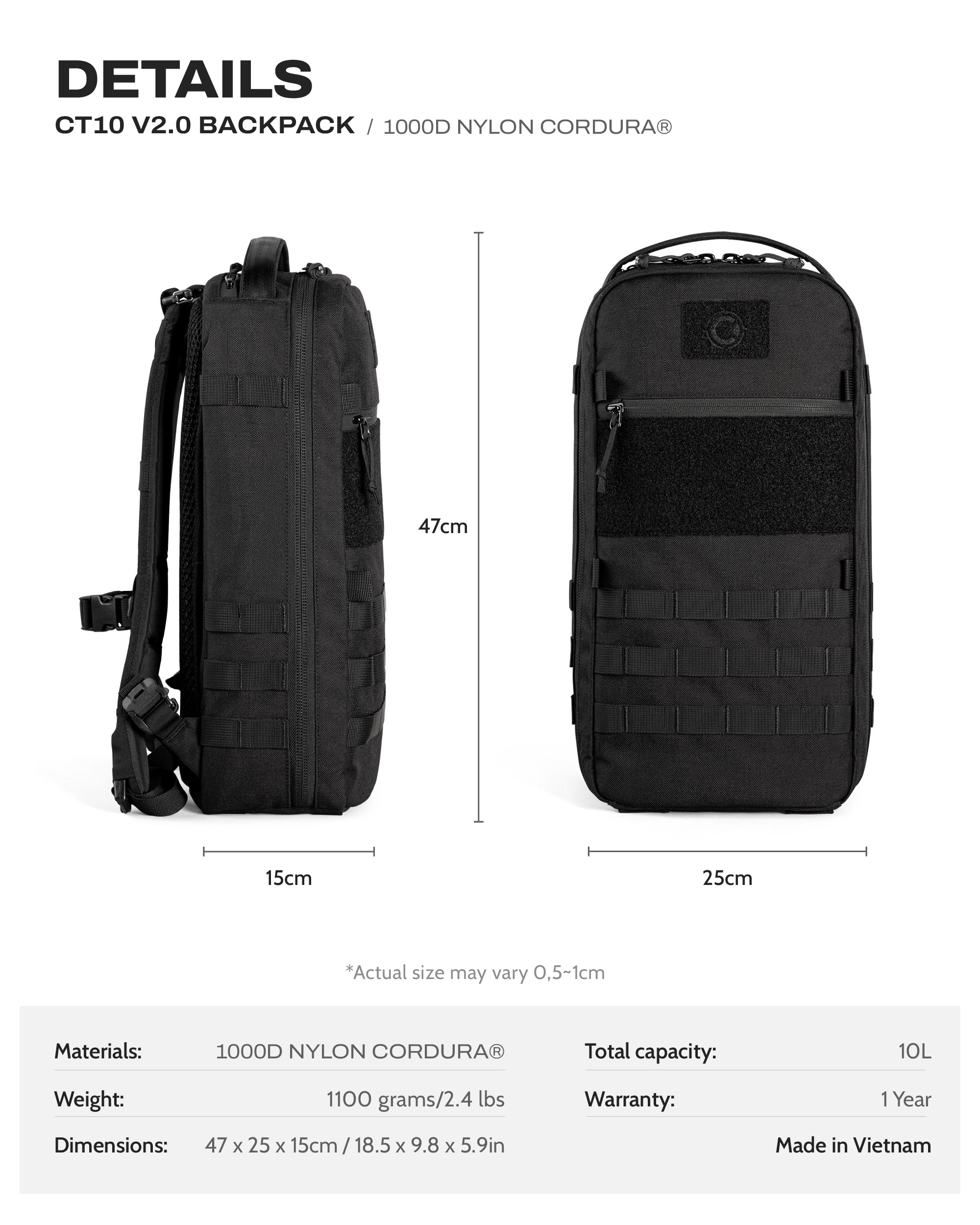 CT10 V2.0 Backpack 1 CT10 Details