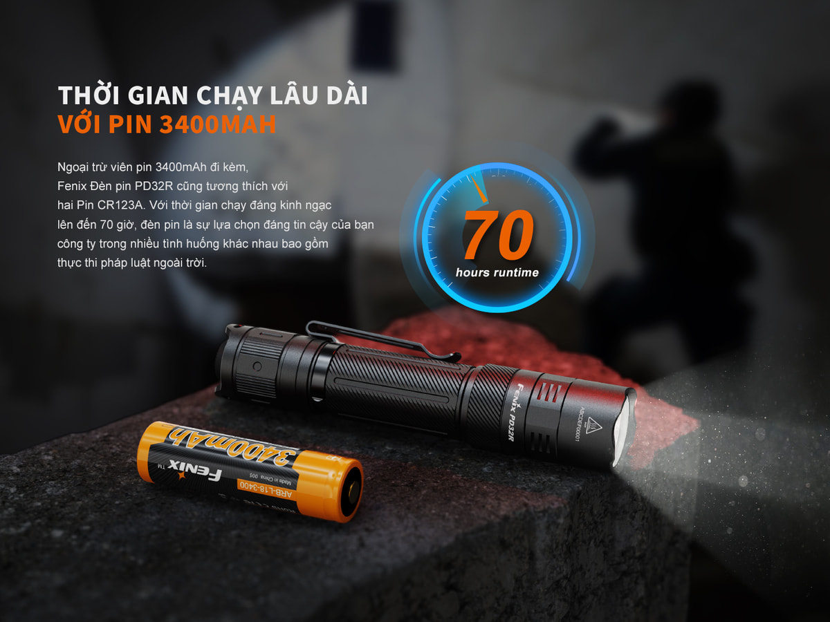 Đèn Pin Fenix - PD32R 9 Den Pin Cam Tay Fenix PD32R 2 4