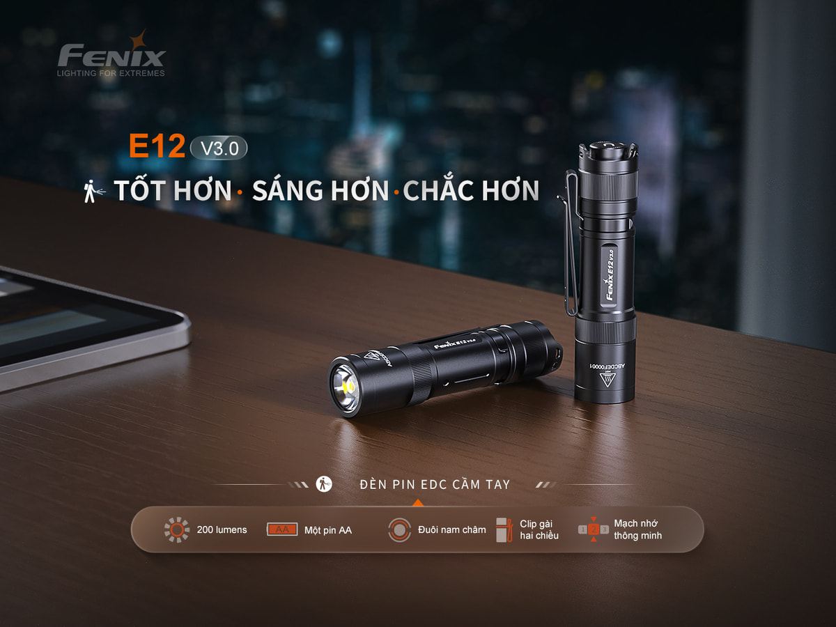 Đèn Pin Fenix - E12 V3.0 1 Den pin Fenix E12 V3.0 1