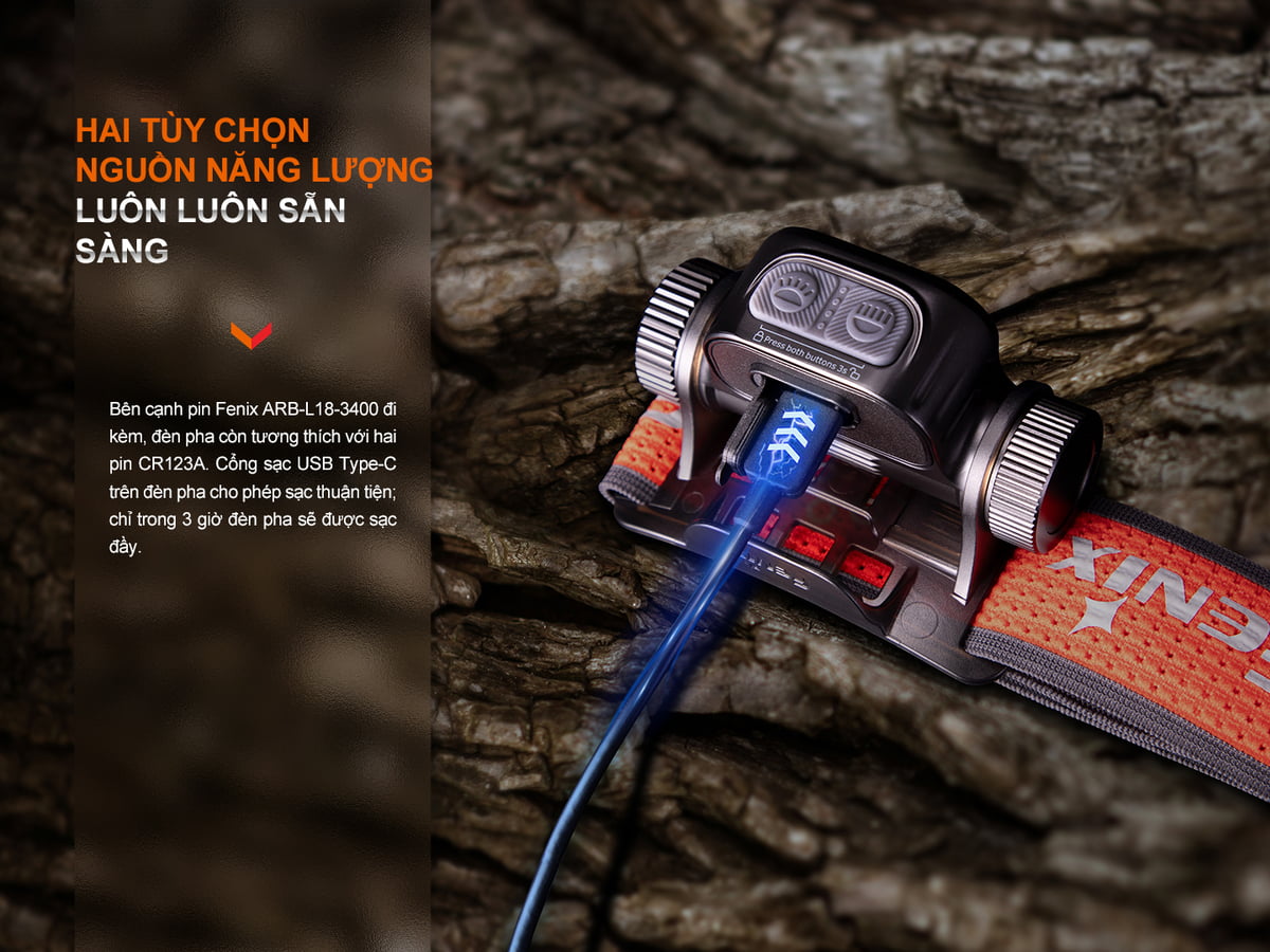 Đèn Pin Đội Đầu Fenix - HM65R-T V2.0 8 Den pin Fenix HM65R T V2.0 1 6