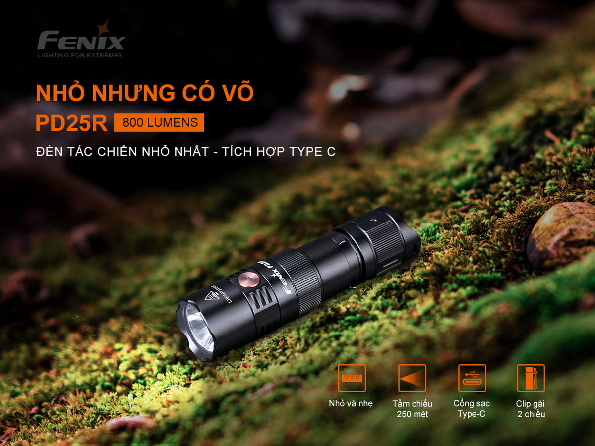 Đèn Pin Fenix - PD25R Luminus SST20 1 Den pin Fenix PD25R 1