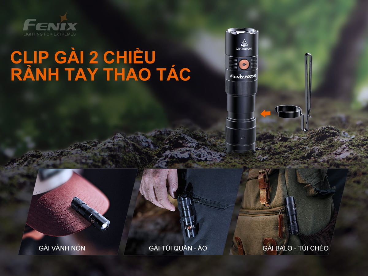 Đèn Pin Fenix - PD25R Luminus SST20 8 Den pin Fenix PD25R 12