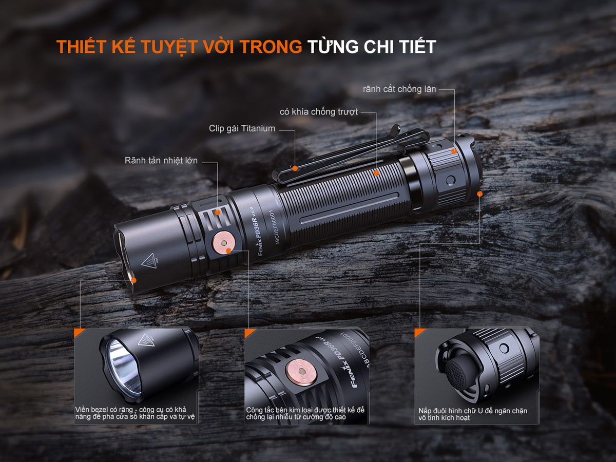 Đèn Pin Fenix - PD36R V2.0 8 Den pin Fenix PD36R V2.0 1 2