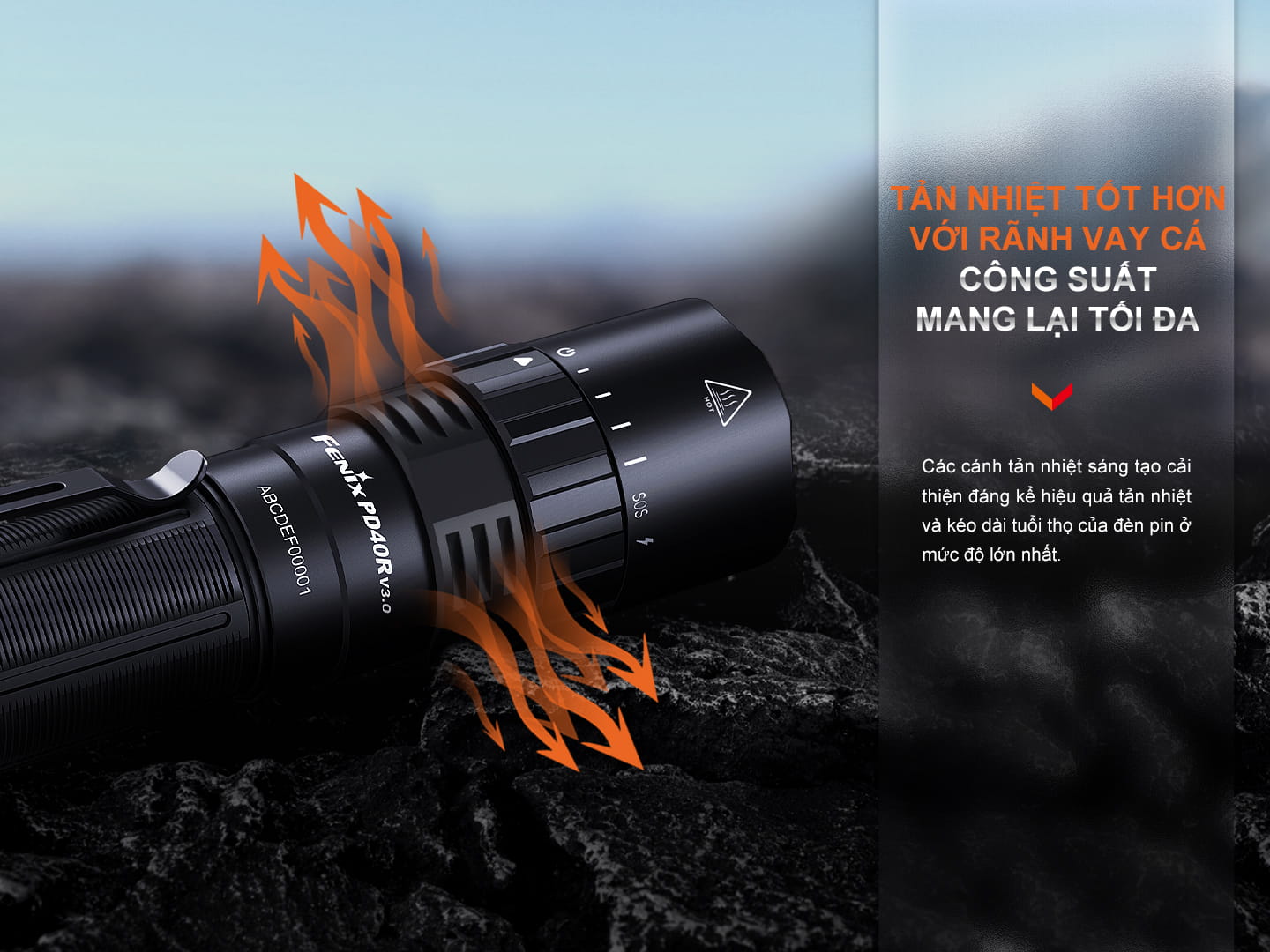 Đèn Pin Cầm Tay Fenix PD40R V3.0 8 Den pin Fenix PD40R V3.0 1 5