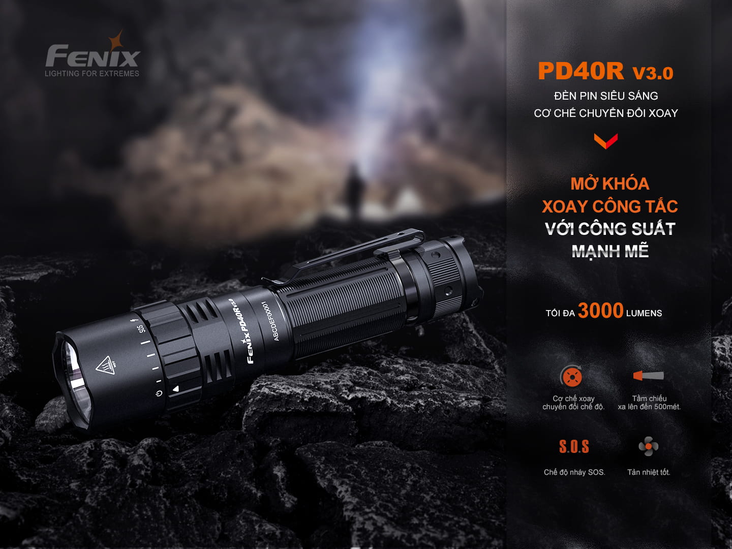 Đèn Pin Cầm Tay Fenix PD40R V3.0 1 Den pin Fenix PD40R V3.0 1 7