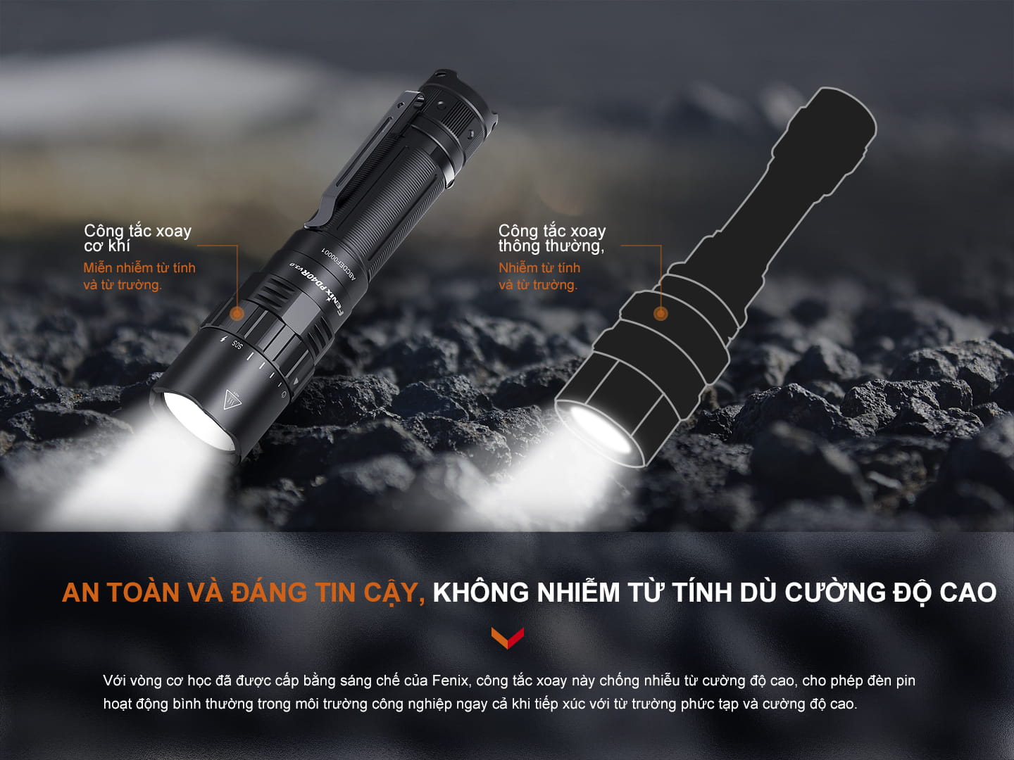 Đèn Pin Cầm Tay Fenix PD40R V3.0 6 Den pin Fenix PD40R V3.0 2 6