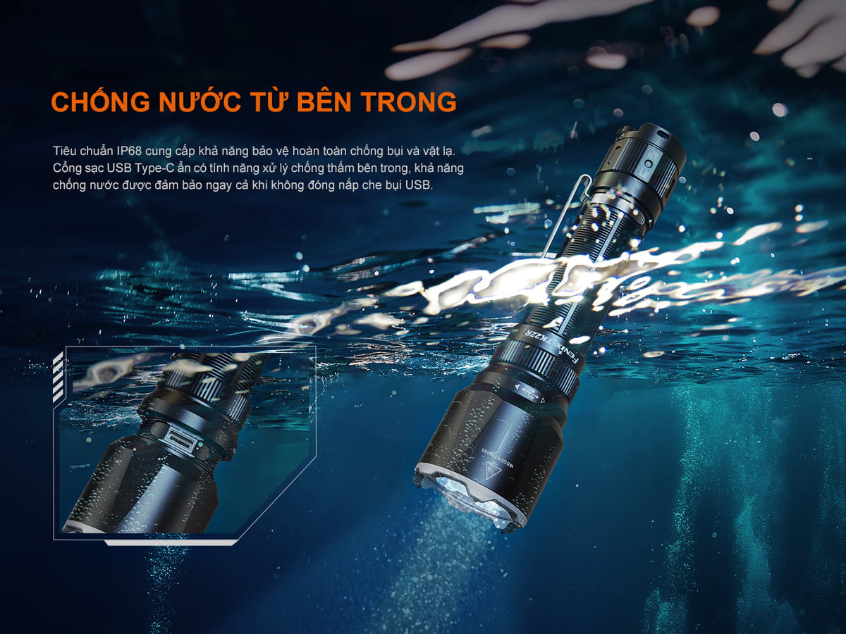 Đèn Pin Fenix TK22R 14 Den pin Tac Chien Fenix TK22R 1 3