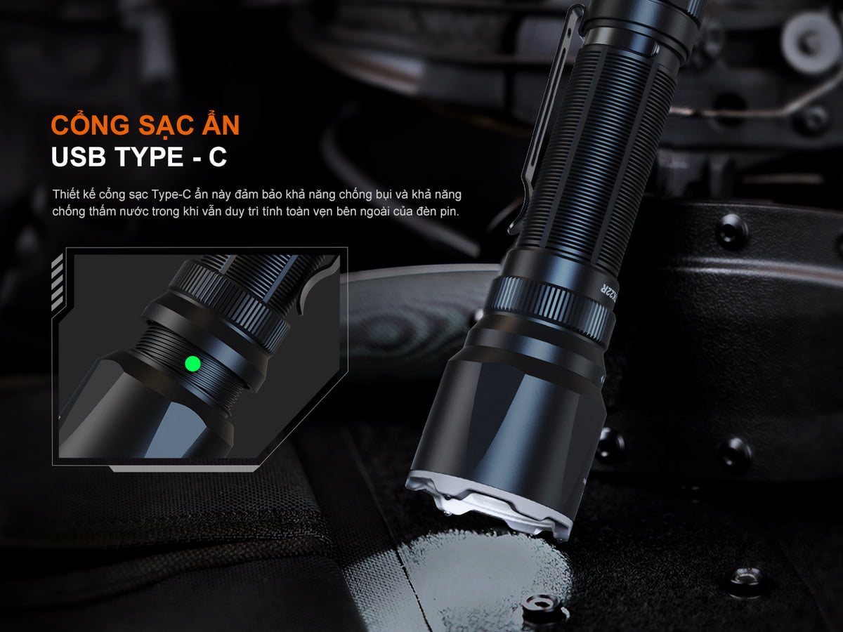 Đèn Pin Fenix TK22R 7 Den pin Tac Chien Fenix TK22R 2 4