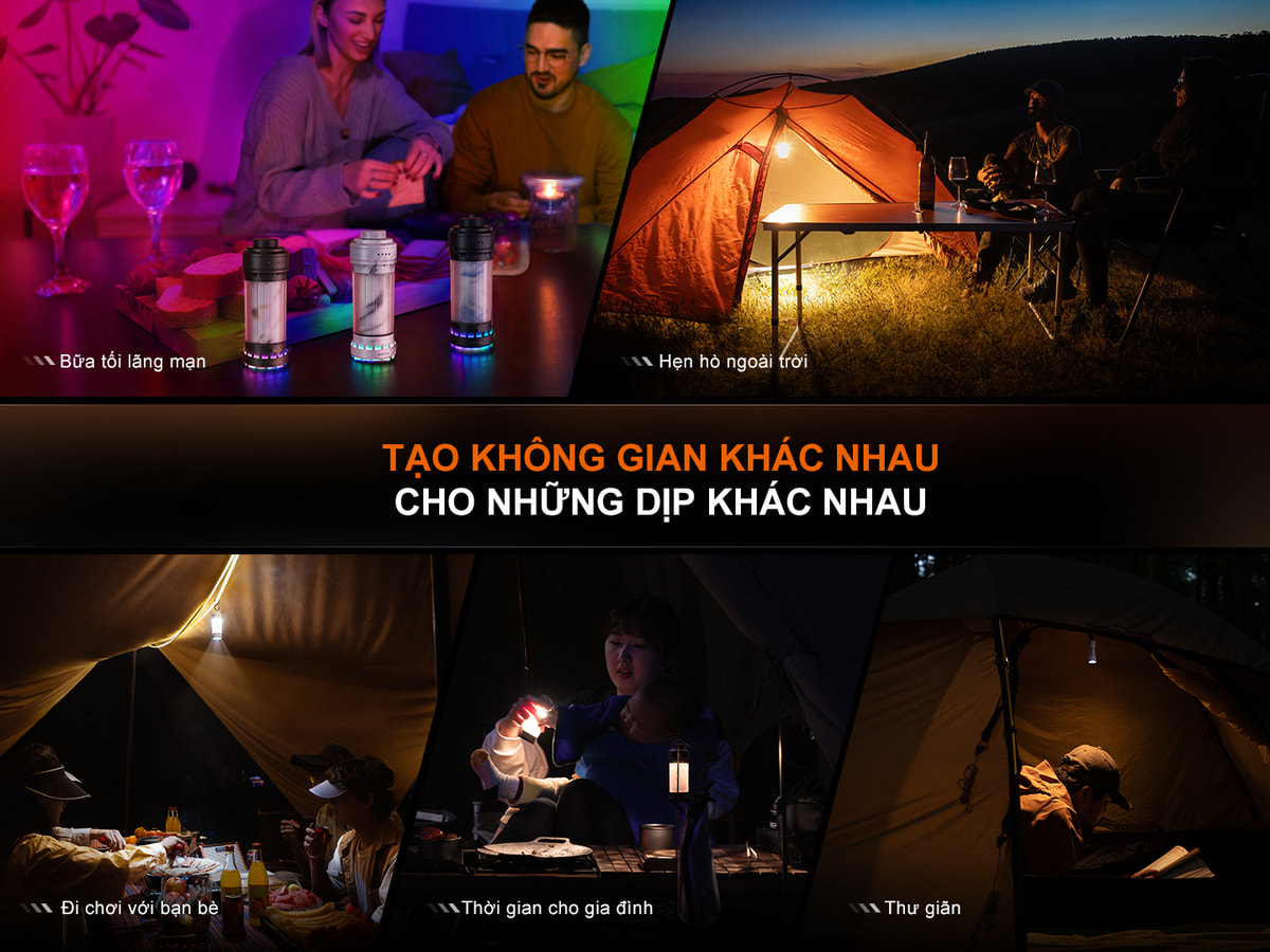 Đèn Pin Ngoài Trời Fenix CL22R 3 Den pin da nang Fenix CL22R 5