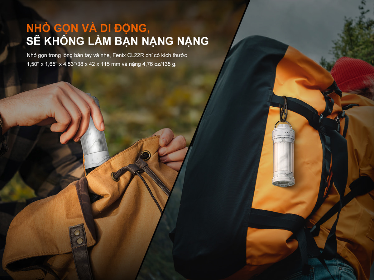 Đèn Pin Ngoài Trời Fenix CL22R 5 Den pin da nang Fenix CL22R 7