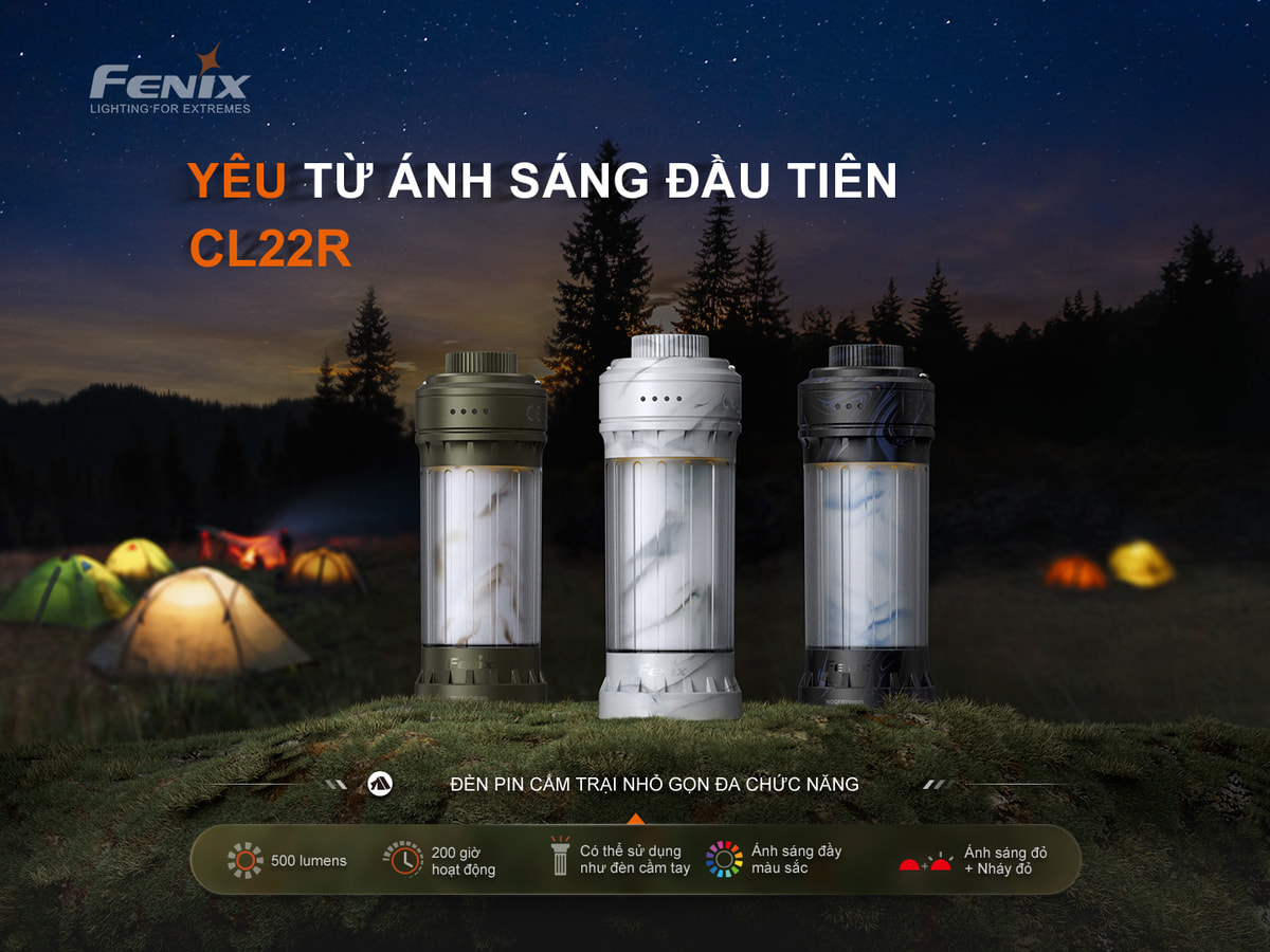 Đèn Pin Ngoài Trời Fenix CL22R 1 Den pin da nang Fenix CL22R