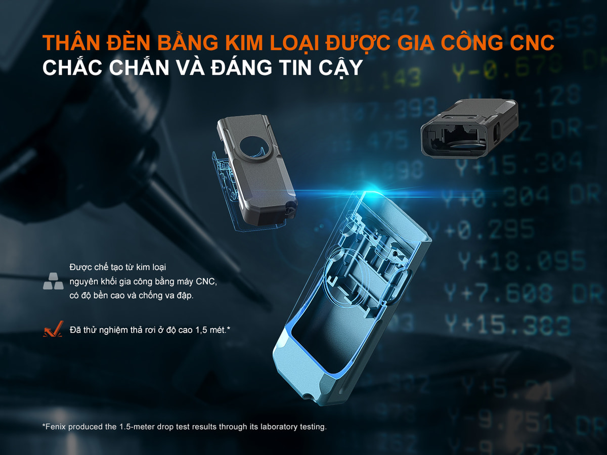 Đèn Pin Fenix E06R 6 Den pin moc khoa Fenix E06R 1 3