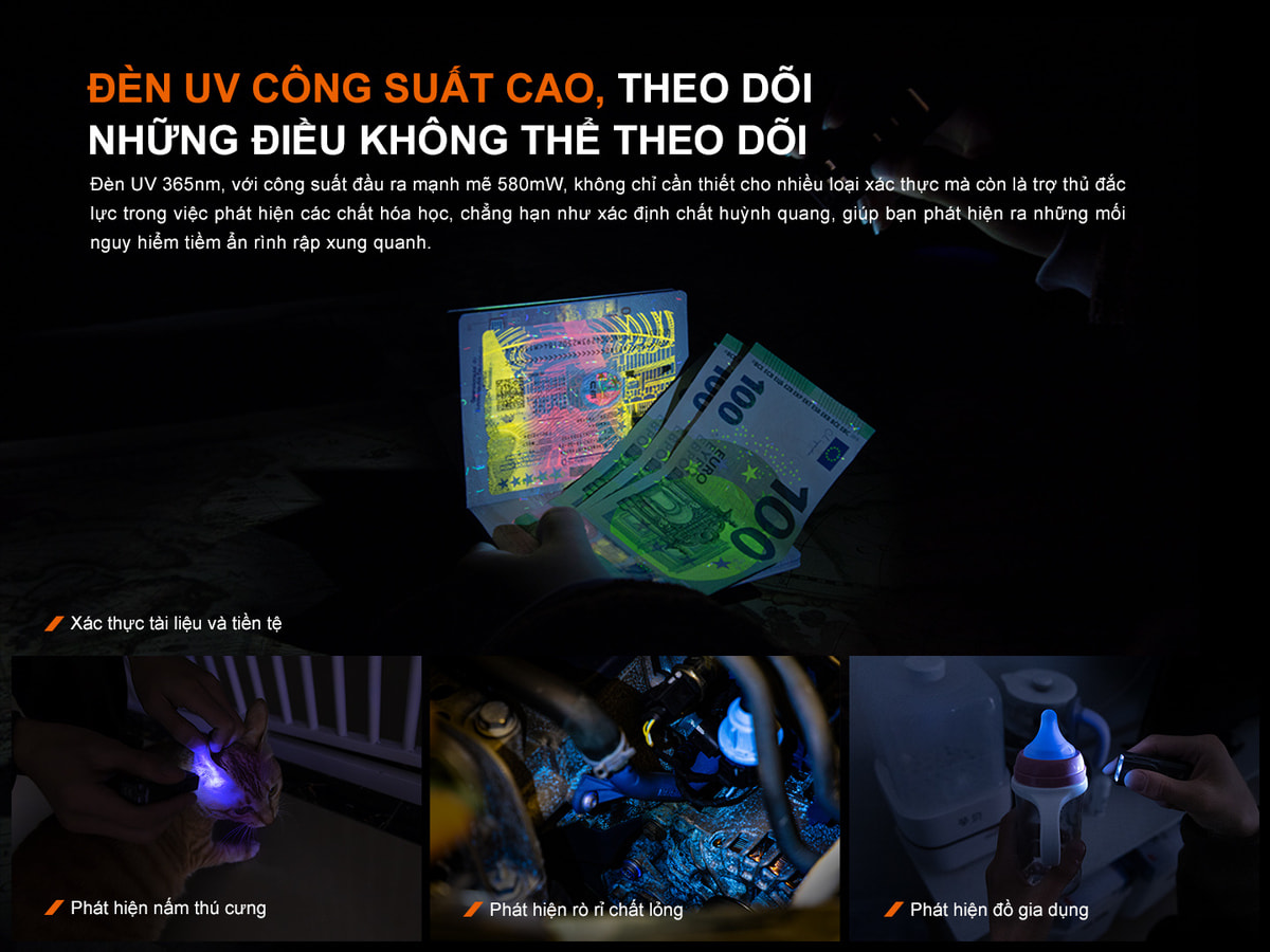 Đèn Pin Fenix E06R 3 Den pin moc khoa Fenix E06R 2