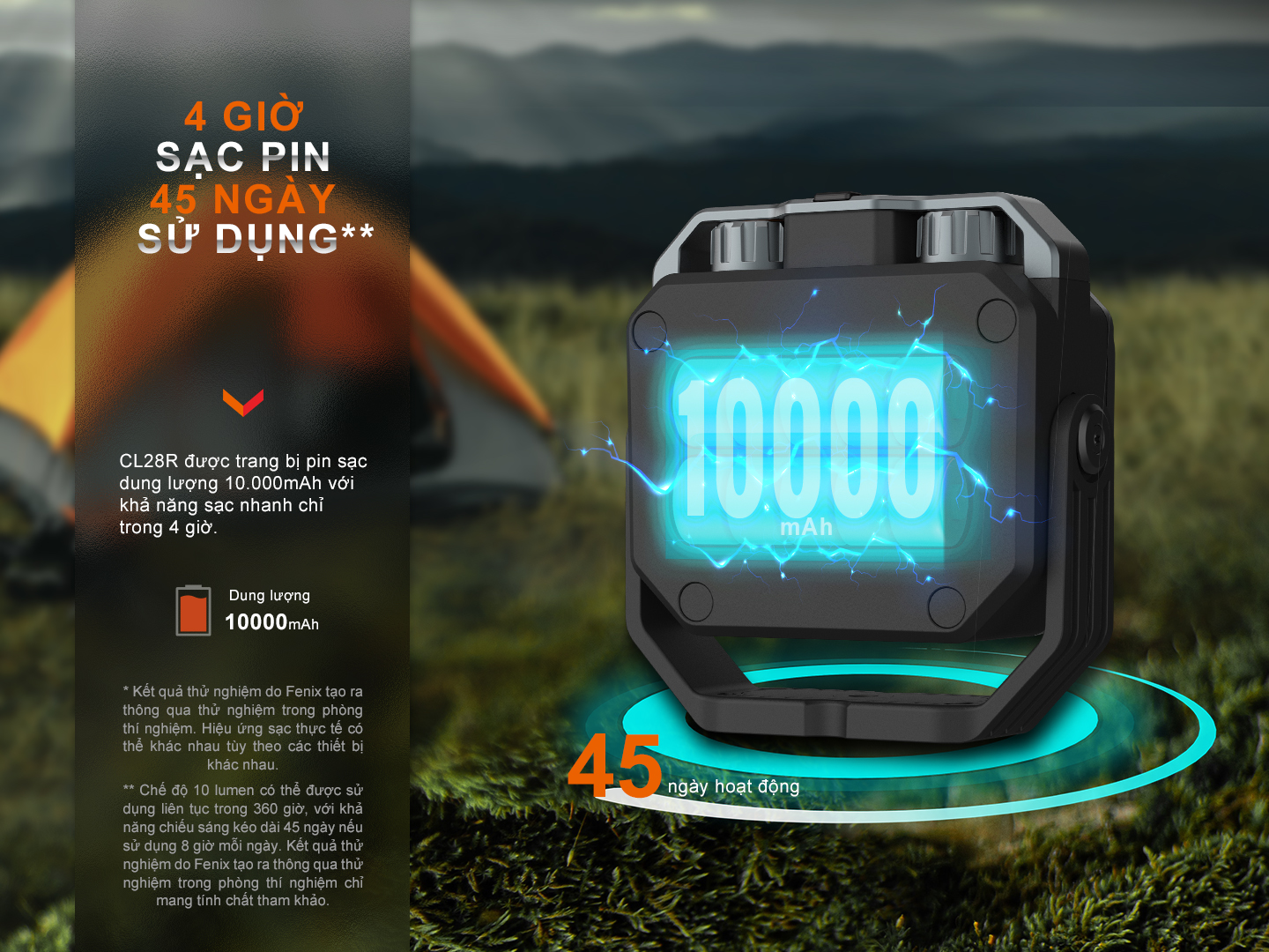 Đèn Pin Ngoài Trời Fenix CL28R 5 Fenix CL28R E 05